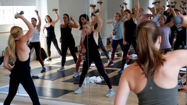 A Tracy Anderson Method class lead by none other than Tracy herself.