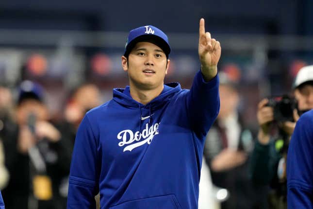 FILE - Los Angeles Dodgers designated hitter Shohei Ohtani gestures as he warms up during batting practice prior to an opening day baseball game at the Gocheok Sky Dome in Seoul, South Korea Wednesday, March 20, 2024, in Seoul, South Korea. The firing of Ohtani&#39;s interpreter by the Los Angeles Dodgers over allegations of illegal gambling has highlighted an issue many outside of California don&#39;t realize: Sports betting is still against the law in the nation&#39;s most populous state. (AP Photo/Lee Jin-man,File)