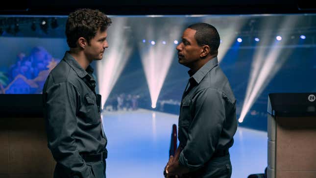 Jack Quaid and Laz Alonso in The Boys season 3