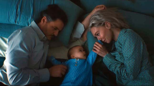 Reed, Franklin, and Sue lay in bed.