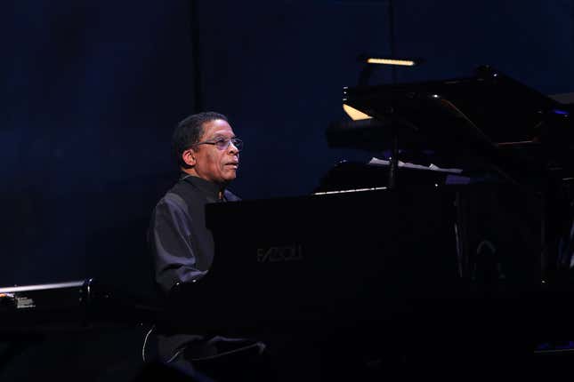 Herbie Hancock performs during the International Jazz Day 2019 All-Star Global Concert at Hamer Hall on April 30, 2019 in Melbourne, Australia.