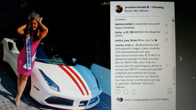 Butler says she was asked to post in a bikini in front of Blakey’s car for “Hump Day.”