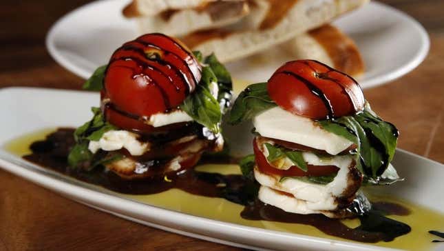 Stacked Caprese salad