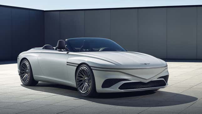 Genesis X Convertible concept seen from front quarter