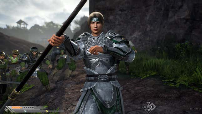A screenshot of Dynasty Warriors: Origins. A one-on-one duel is about to start.