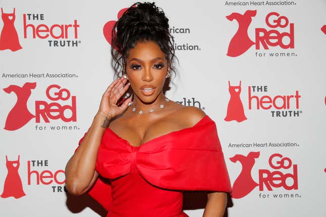 NEW YORK, NEW YORK - JANUARY 30: Porsha Williams attends the The American Heart Association’s Red Dress Collection Concert 2025 on January 30, 2025 in New York City.