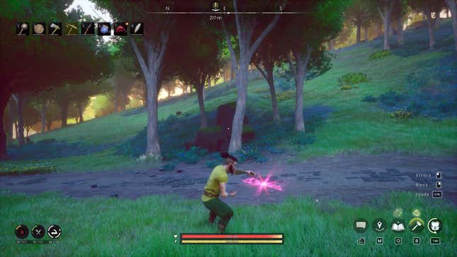The Axtral Projection spell mid-cast in RuneScape Dragonwilds