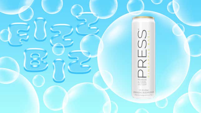 Press hard seltzer Pineapple Basil flavor