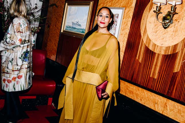 Tracee Ellis Ross at the Harper’s Bazaar Cocktail Party during New York Ready to Wear Fashion Week held at Le Veau d’Or on September 4, 2024 in New York, New York.