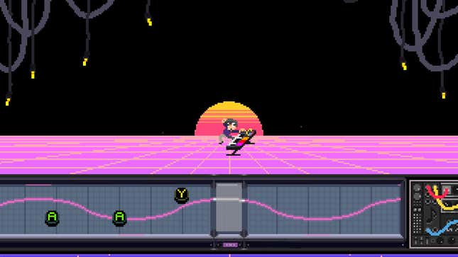 A Fretless rhythm section mini-game.