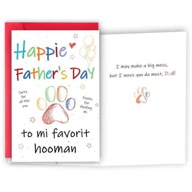 Image for article titled HEJOYN Dog Dad Fathers Day Card, Now 12% Off
