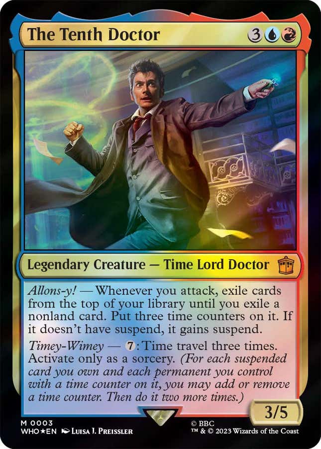 Image for article titled Get a Peek at Magic: The Gathering&#39;s New Doctor Who Set