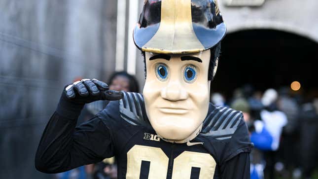 urdue Pete following a college football game between the Indiana Hoosiers and Purdue Boilermakers on November 25, 2023 at Ross-Ade Stadium in West Lafayette, IN. 