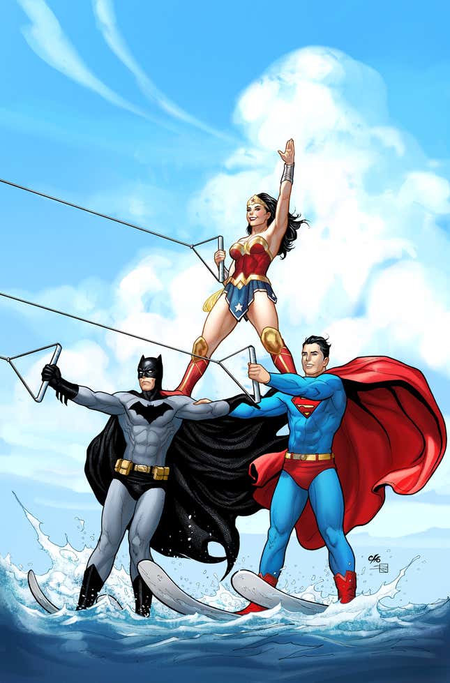Image for article titled DC Comics&#39; Swimsuit Variants Have Got Super Suns and Super Guns Out