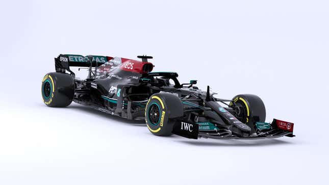 Image for article titled 2021 Mercedes F1 Car Debuts On iRacing With A Ban On Custom Liveries