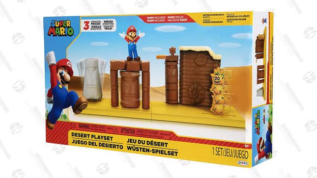 Super Mario 2.5&quot; Desert Playset | $17 | Amazon