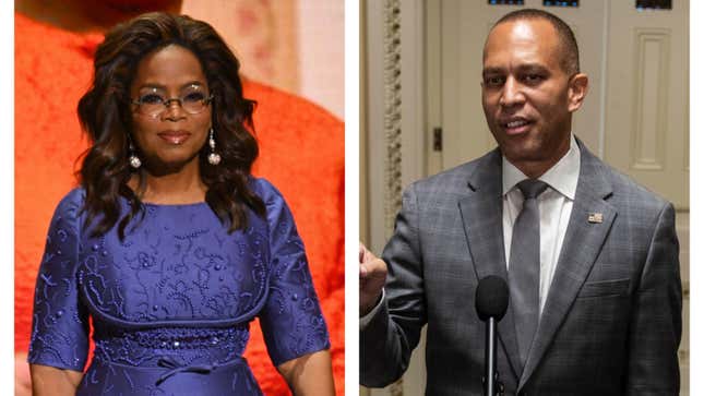 Imagen para el artículo titulado Donald Trump llama a Kamala Harris por su nombre, la vicepresidenta Harris lidera a Trump en estados en disputa, el caso electoral de Fani Willis contra Trump se estanca, Charlamagne Tha God da consejos a la campaña de Harris y más