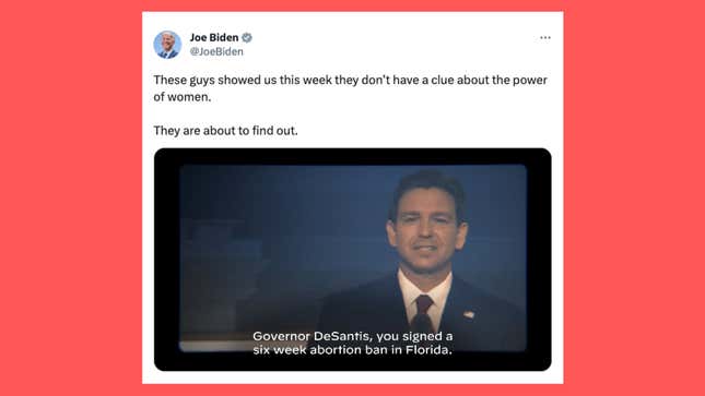 Biden Is Already Campaigning off an Abortion Clip From the Republican Primary Debate