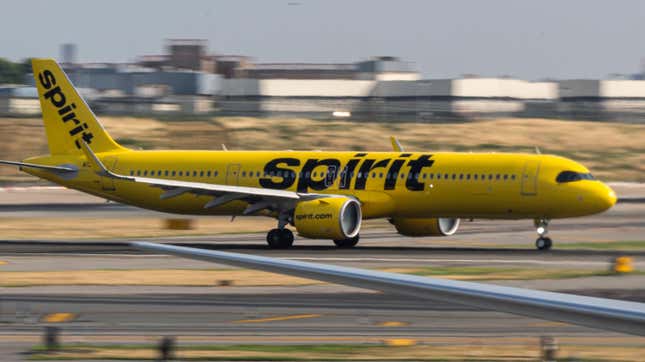 A Spirit Airlines plane