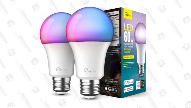 Smart Light Bulbs (2-Pack) | $17 | Amazon