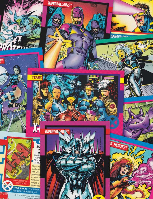 Image for article titled Go Back to an Age of Shoulder Pads and Stryfe in This Amazing History of Marvel&#39;s X-Men Trading Cards