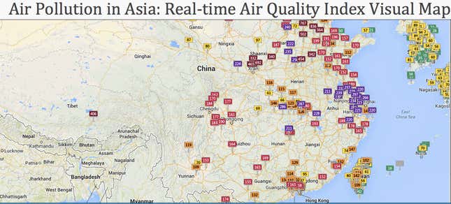 Image for article titled Tibet, once famous for blue skies, had some of the worst air in China today
