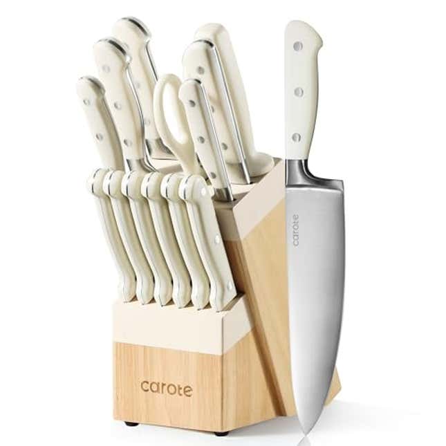 Image for article titled Enhance Your Culinary Skills With a CAROTE Knife Set, 80% Off For a Limited Time