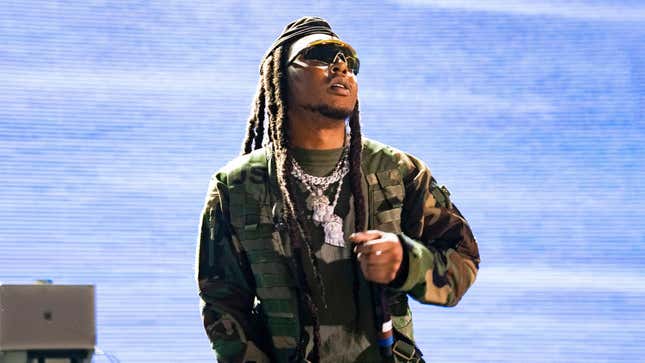 Takeoff of Unc &amp; Phew performs during Lil Weezyana 2022 at Champions Square on October 29, 2022 in New Orleans, Louisiana.