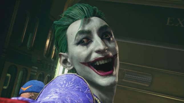 A screenshot of the new Joker from the upcoming Suicide Squad season 1. 