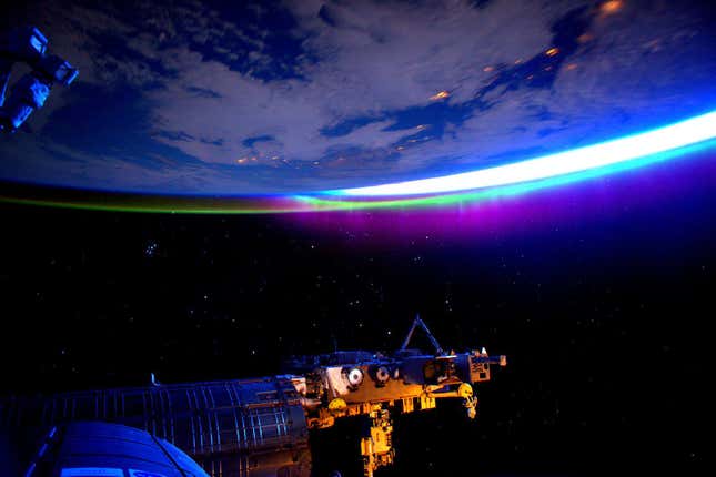 Image for article titled Beautiful new photos by NASA astronaut Scott Kelly make the Earth look strangely alien