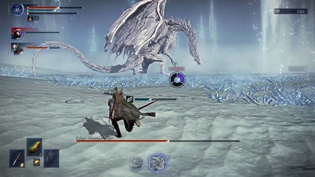 A player races toward Caligo.