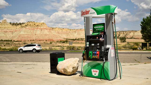 A gas pump at a filling station in Utah 