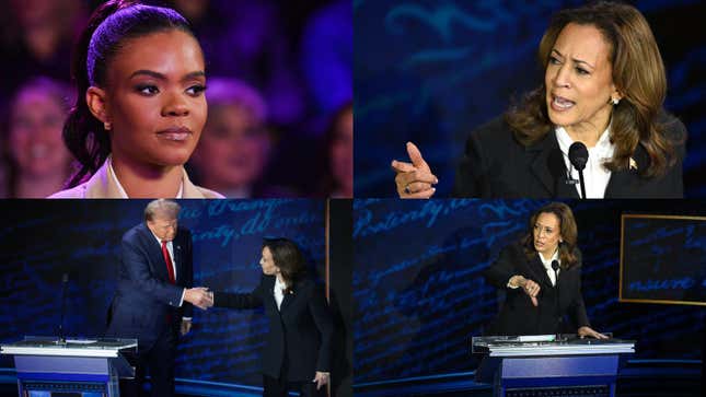 Image de l'article intitulé À qui Candace Owens impute-t-elle la responsabilité de sa suspension sur YouTube&amp;#xa0;? 7 fois où Kamala Harris a accusé Trump de grossièretés pendant le débat&amp;#xa0;? Les choses les plus ignorantes que Trump a dites sur la scène du débat&amp;#xa0;? Don Lemon parle de politique avec The Root et plus encore