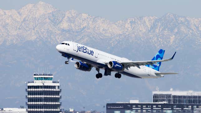 A JetBlue Airways plane