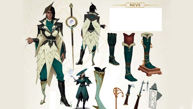 Concept art of Neve.