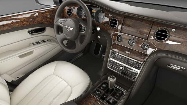 The interior of a Bentley Mulsanne