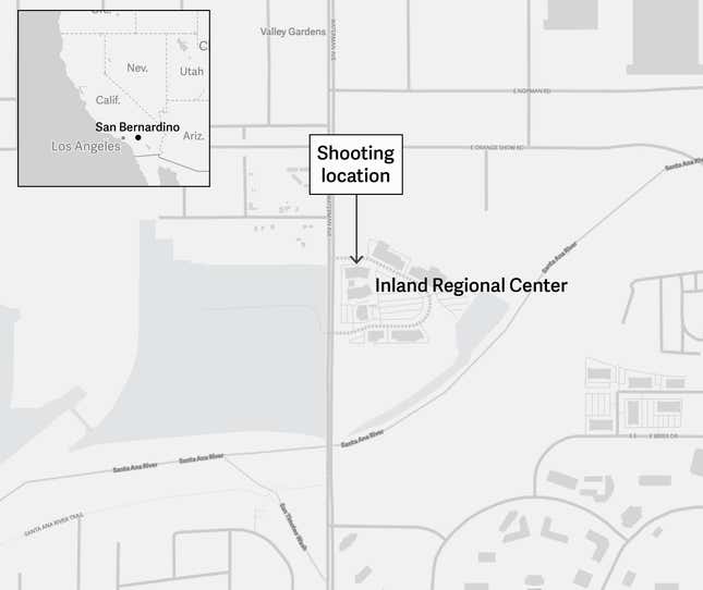 Image for article titled A shooting in Southern California kills at least 14, and a gunman is possibly still at large