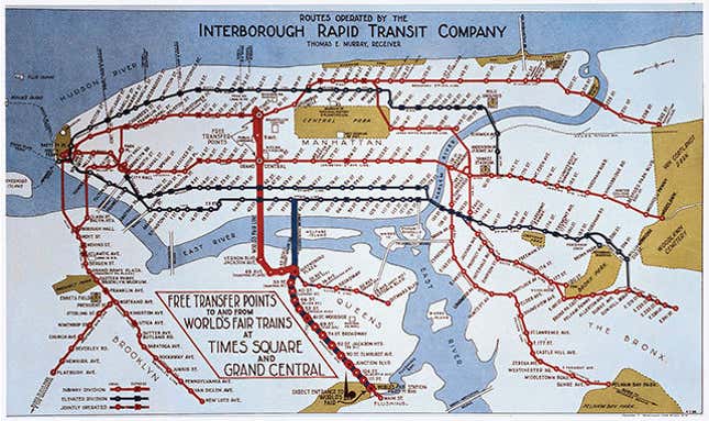 1939 IRT map.