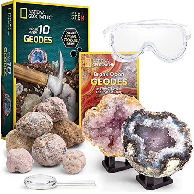 Image for article titled NATIONAL GEOGRAPHIC Break Open 10 Premium Geodes, Now 14% Off