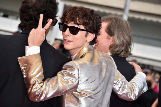 Image for article titled Tilda Swinton and Timothee Chalamet&#39;s Cannes Red Carpet Looks Kicked My Ass
