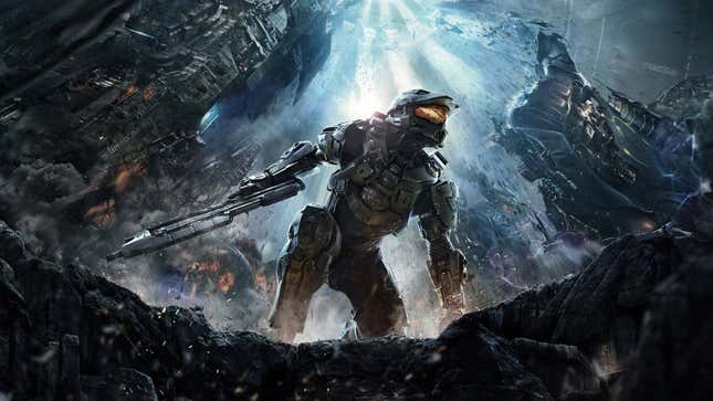 A picture shows the Master Chief in Halo 4. 