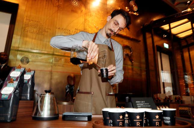 Image for article titled Inside Starbucks’s supersized homage to its Italian roots