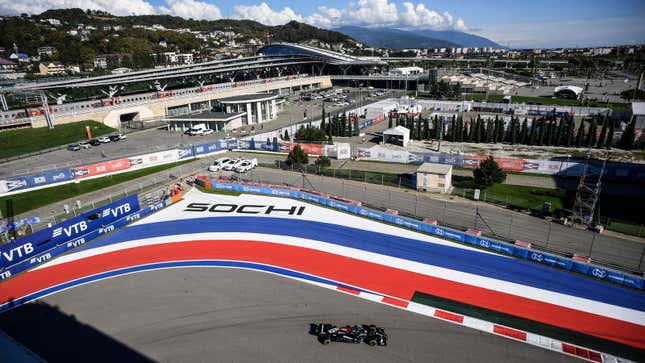 A photo of the 2021 Russian Grand Prix in Sochi. 