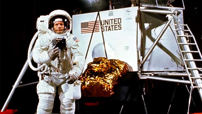 Image for article titled New Evidence Finds Neil Armstrong Mistakenly Believed He Discovered India After Landing On Moon