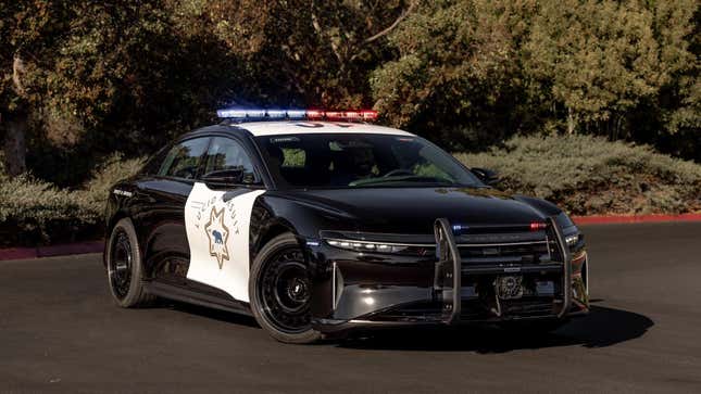 Image for article titled Lucid Pitches California&#39;s Highway Patrol On Giving Its EVs A Chance To Become Cruisers