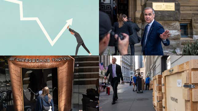 Image for article titled Recession watch, tariff prices, and stocks in Trump's first 100 days: Markets news roundup