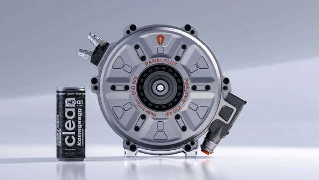 Image for article titled Koenigsegg&#39;s Tiny Electric Motor Is An Absolute Monster