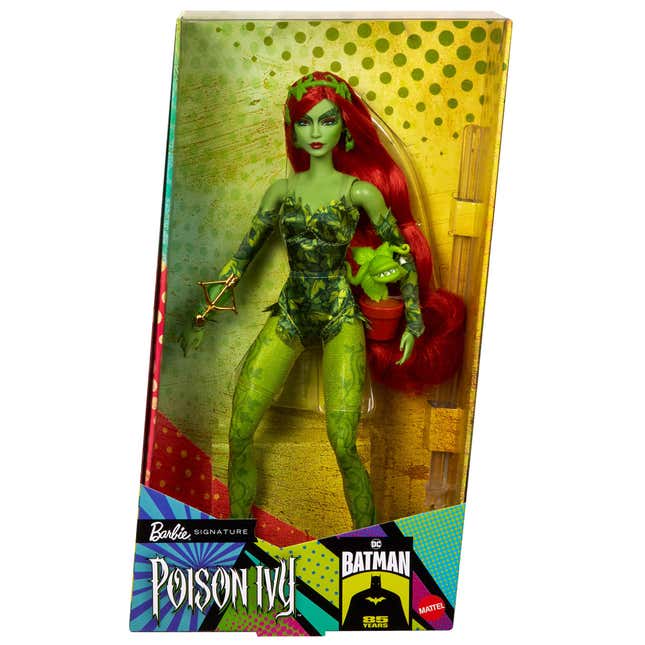 La muñeca Poison Ivy en su caja.