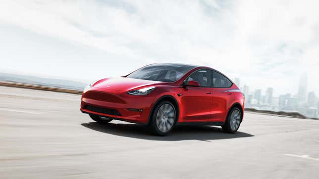 Red Tesla Model 3