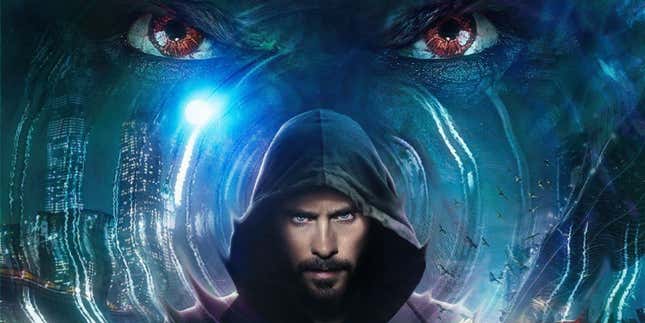 Jared Leto as Morbius iin a poster for the titular superhero film. 